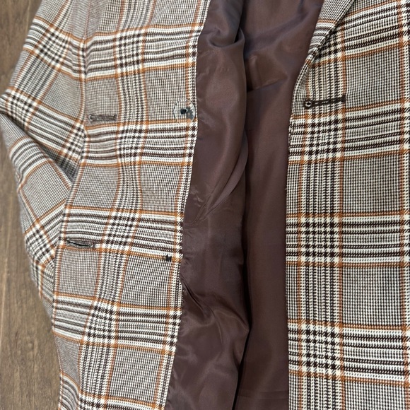 Urban Outfitters Double-Breasted Plaid Blazer - Picture 10 of 15